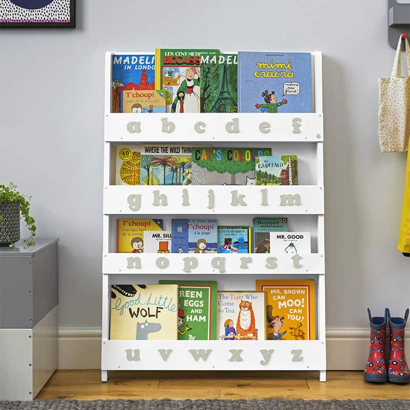 Grey store childrens bookcase