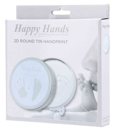 Happy Hands 2D Round Tin Hand Print - Swanky Boutique