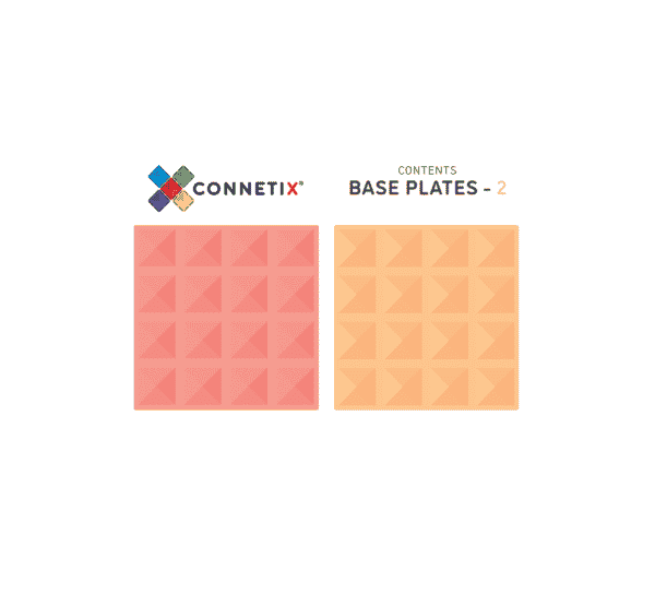 Magnetic Tiles, Rainbow - Base Plate Pack Pastel (2 Pieces)