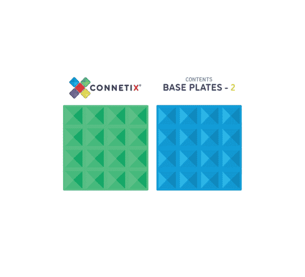 Connetix - Magnetic Tiles Rainbow Base Plate Pack Rainbow 2 Pieces - Swanky Boutique