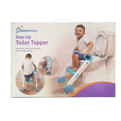 Step-up Toilet Topper (18+Months) - Aqua Blue /White