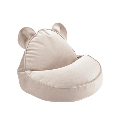 Beanbag Bear Ears, Velvet - Dusty Beige