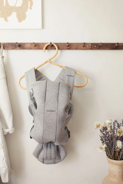 Baby Carrier Mini, 3D Jersey - Light Grey (0-12 Months)