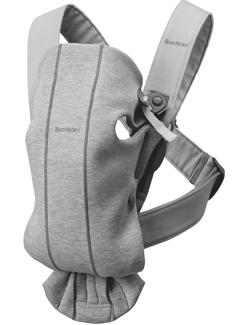 Baby Carrier Mini, 3D Jersey - Light Grey (0-12 Months)