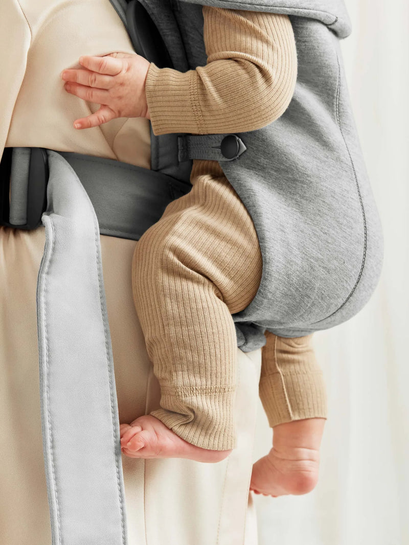 Baby Carrier Mini, 3D Jersey - Light Grey (0-12 Months)