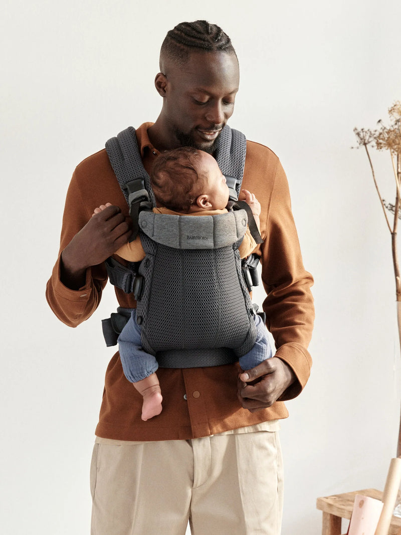 BabyBjorn Baby Carrier Harmony, 3D mesh, Anthracite - Swanky Boutique