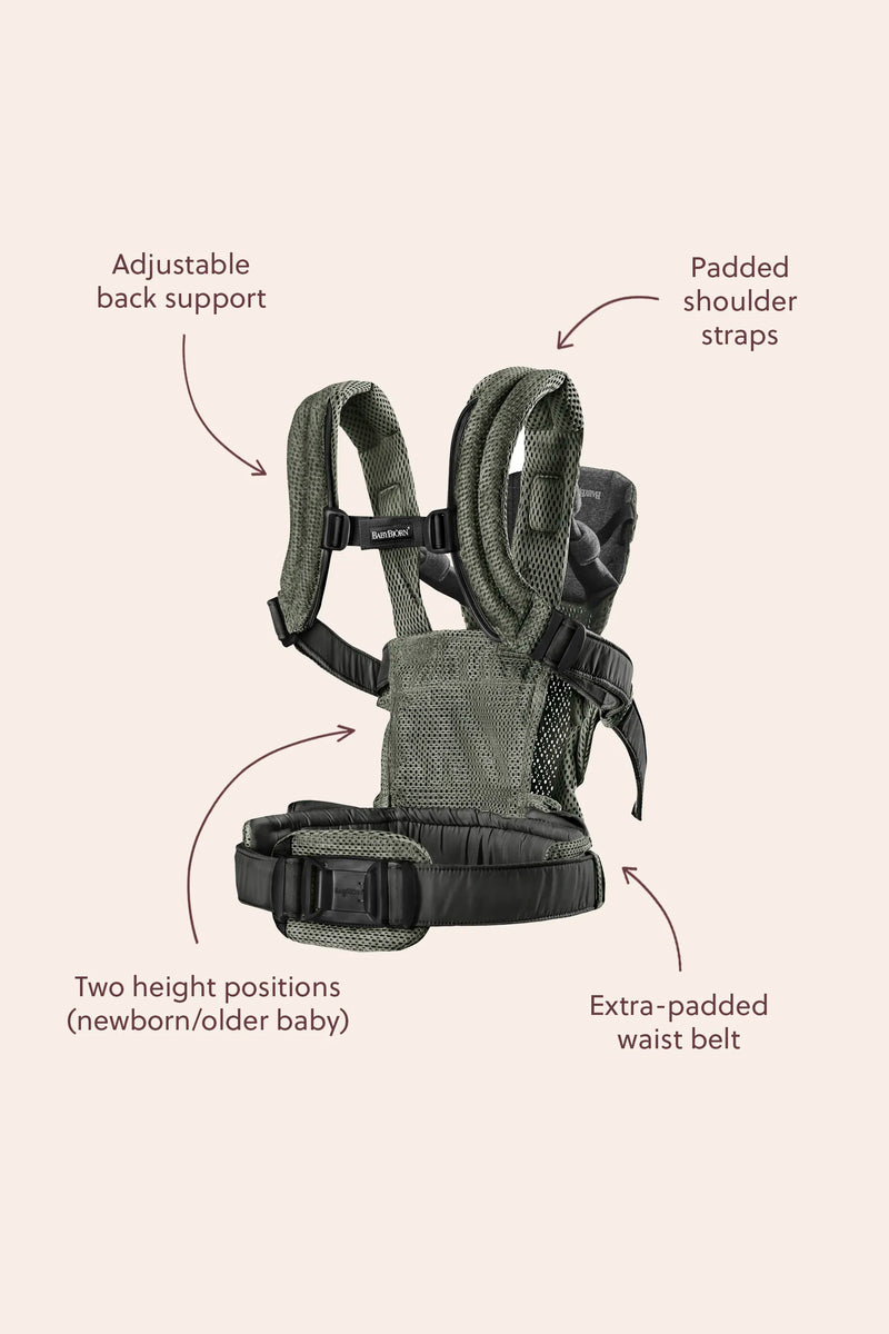 BabyBjorn Baby Carrier Harmony, 3D mesh, Anthracite - Swanky Boutique