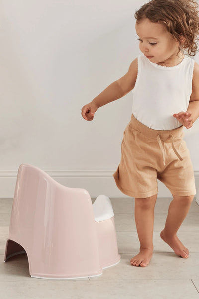 BabyBjorn Potty Chair Powder Pink White - Swanky Boutique