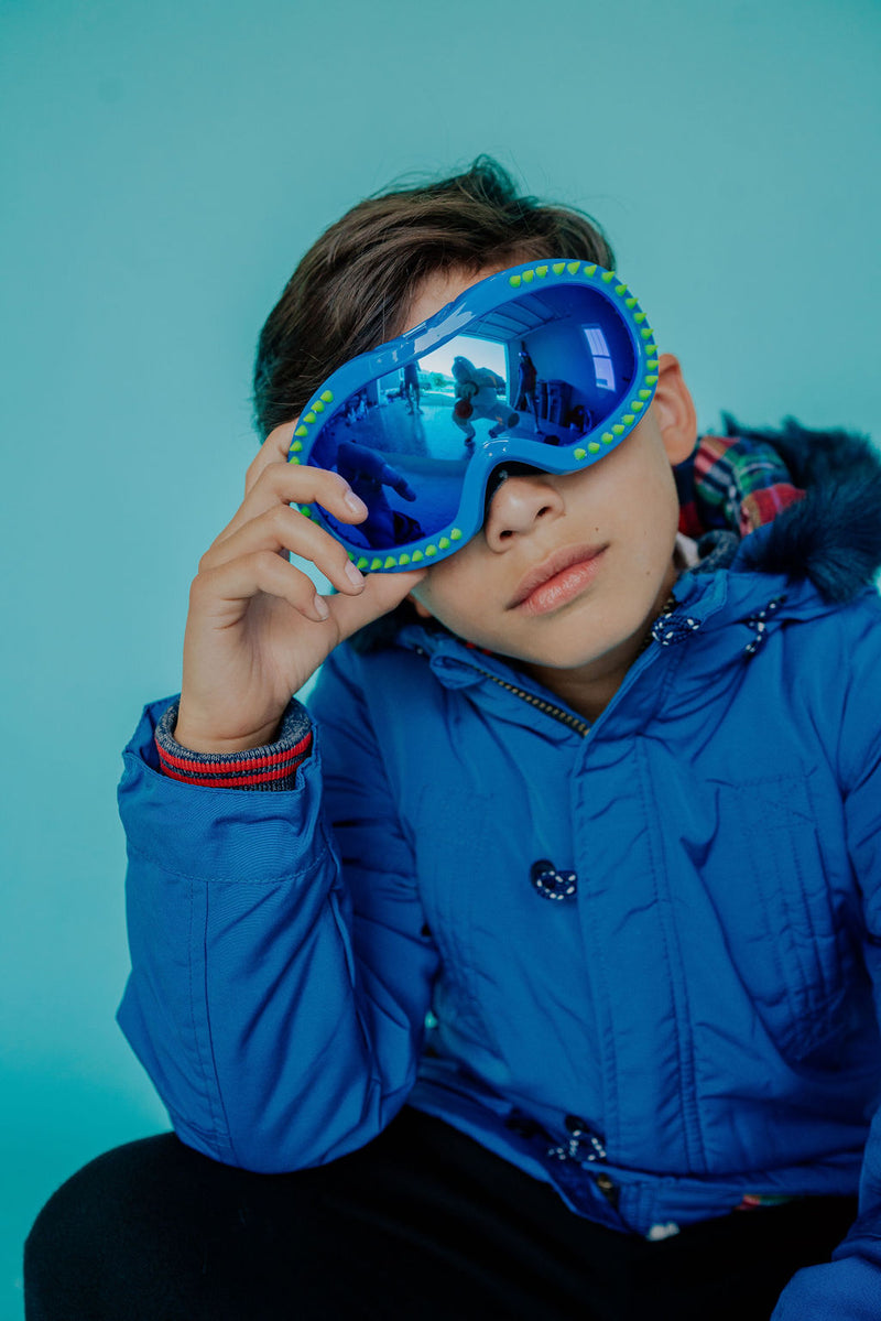 Blue ski goggles online