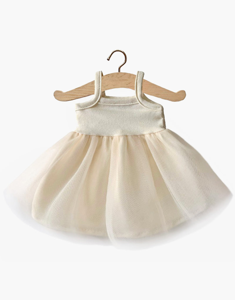 Minikane Dolls Clothing    Rosella tutu in ecru jersey and milk tulle - Swanky Boutique