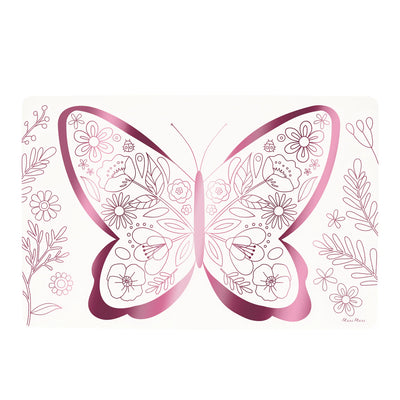 Colouring Placemats - Butterflies & Flower- swanky boutique malta 