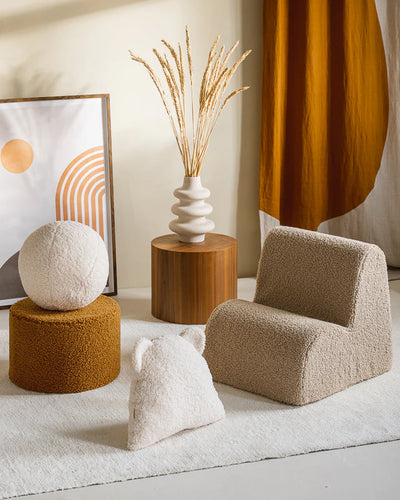 Wigiwama - Cream White Ball Cushion - Swanky Boutique