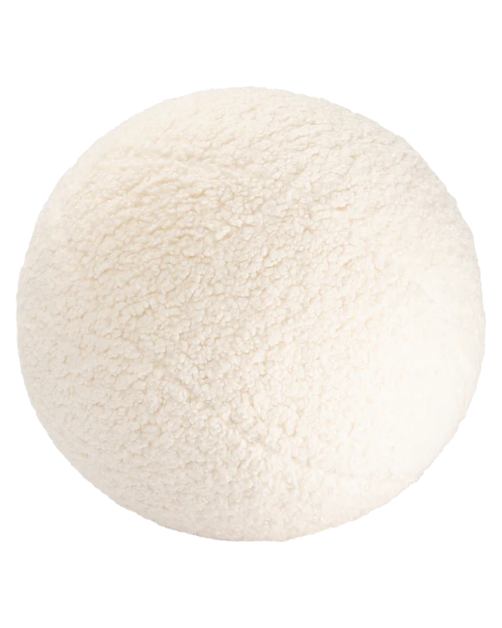 Wigiwama - Cream White Ball Cushion - Swanky Boutique