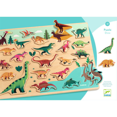 Djeco - wooden dino puzzle - Swanky Boutique