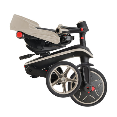 Globber Explorer Trike Foldable Taupe - Swanky Boutique 