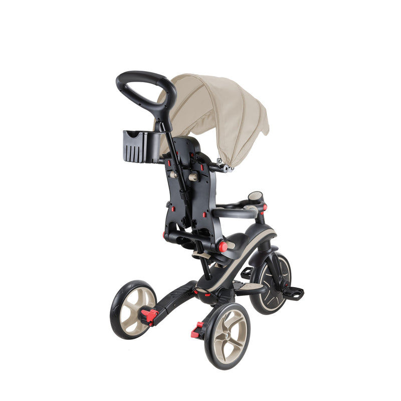 Globber Explorer Trike Foldable Taupe - Swanky Boutique 