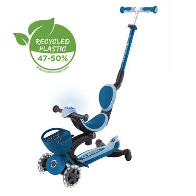 Globber Scooter GO.UP Baby LED Lights 360 - Petrol Blue - Swanky Boutique