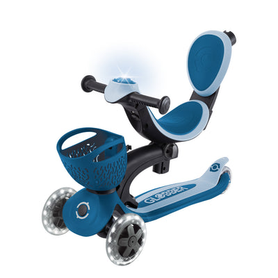 Globber Scooter GO.UP Baby LED Lights 360 - Petrol Blue - Swanky Boutique