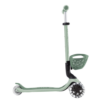 Globber Scooter GO.UP Baby LED Lights 360 - Sage/ Olive - Swanky Boutique