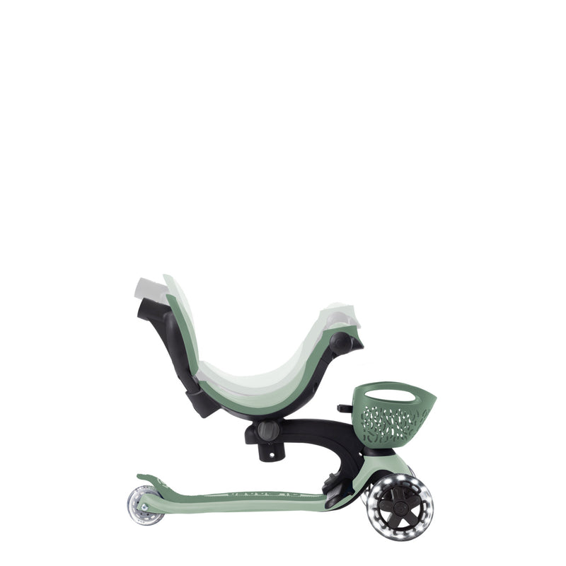 Globber Scooter GO.UP Baby LED Lights 360 - Sage/ Olive - Swanky Boutique