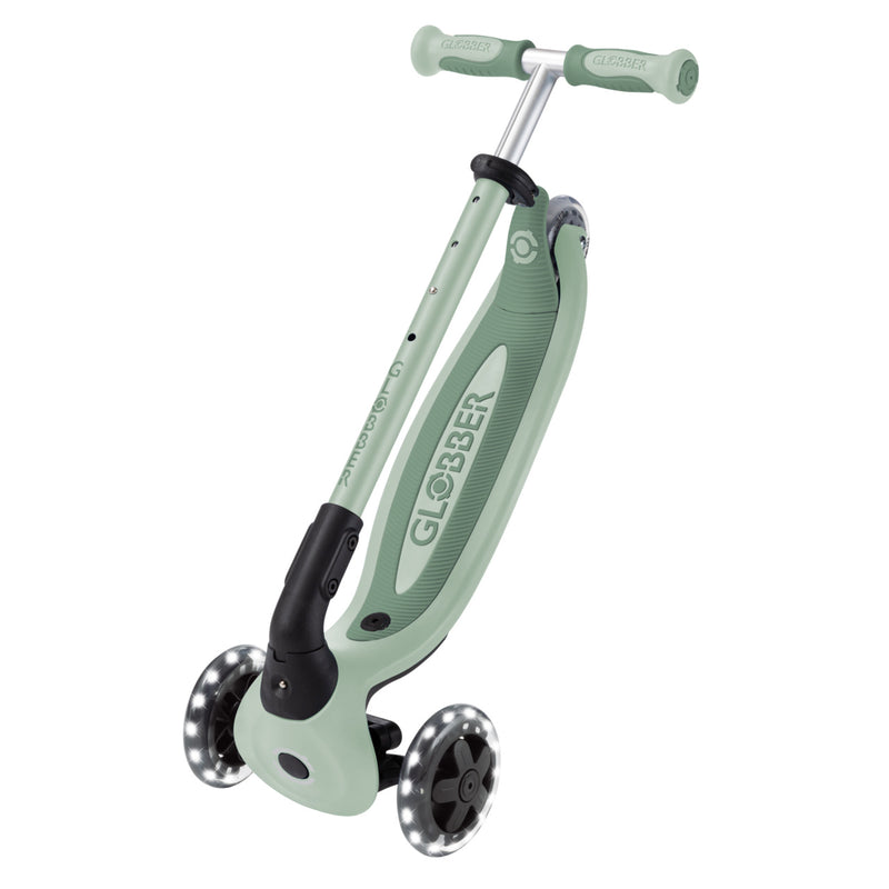 Globber Scooter GO.UP Baby LED Lights 360 - Sage/ Olive - Swanky Boutique