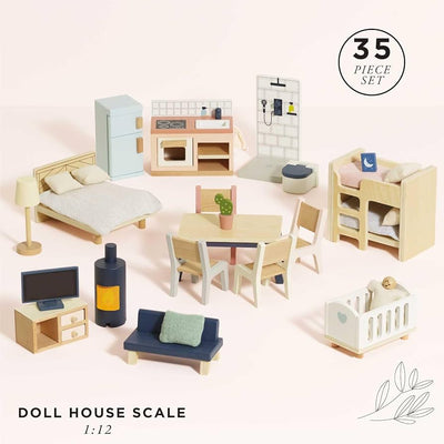 Complete Doll's House Furniture Set