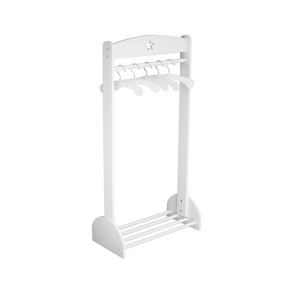 Clothing Rail, Star - White