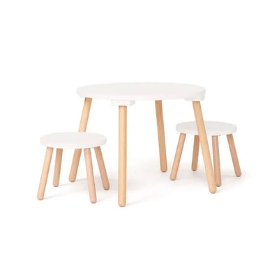 Kid's Concept Stool and table set white - Swanky Boutique