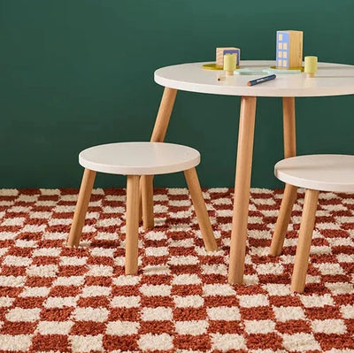 Kid's Concept Stool and table set white - Swanky Boutique