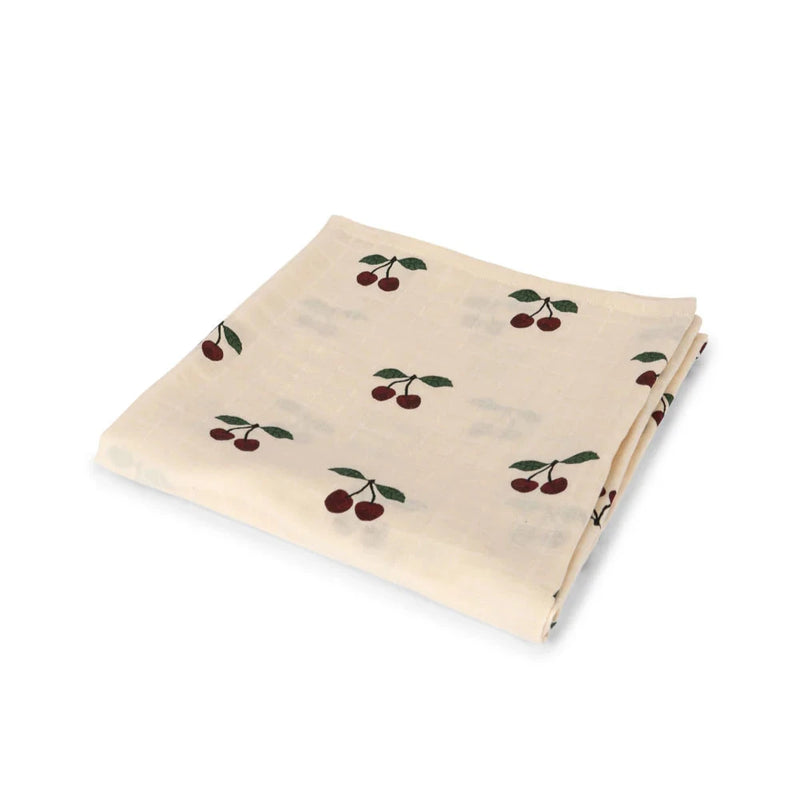 Konges Sloejd - BIG MUSLIN SWADDLE GOTS - MA GRANDE CERISE - Swanky Boutique