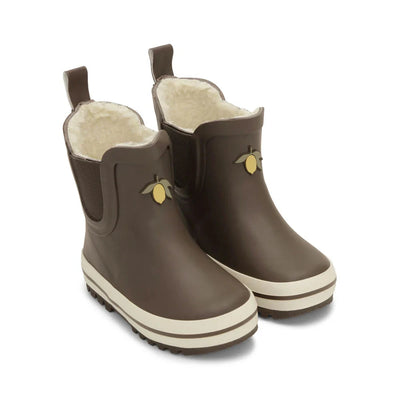 Konges Sloejd - ROI RAIN BOOT LOW - CHOCOLATE BROWN - Swanky Boutique 