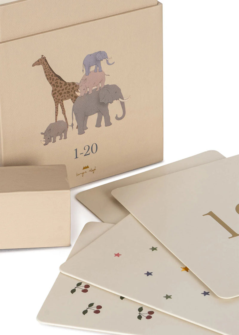 Konges Sloejd CARDBOARD LEARNING CARDS FSC - Numbers - Swanky Boutique 