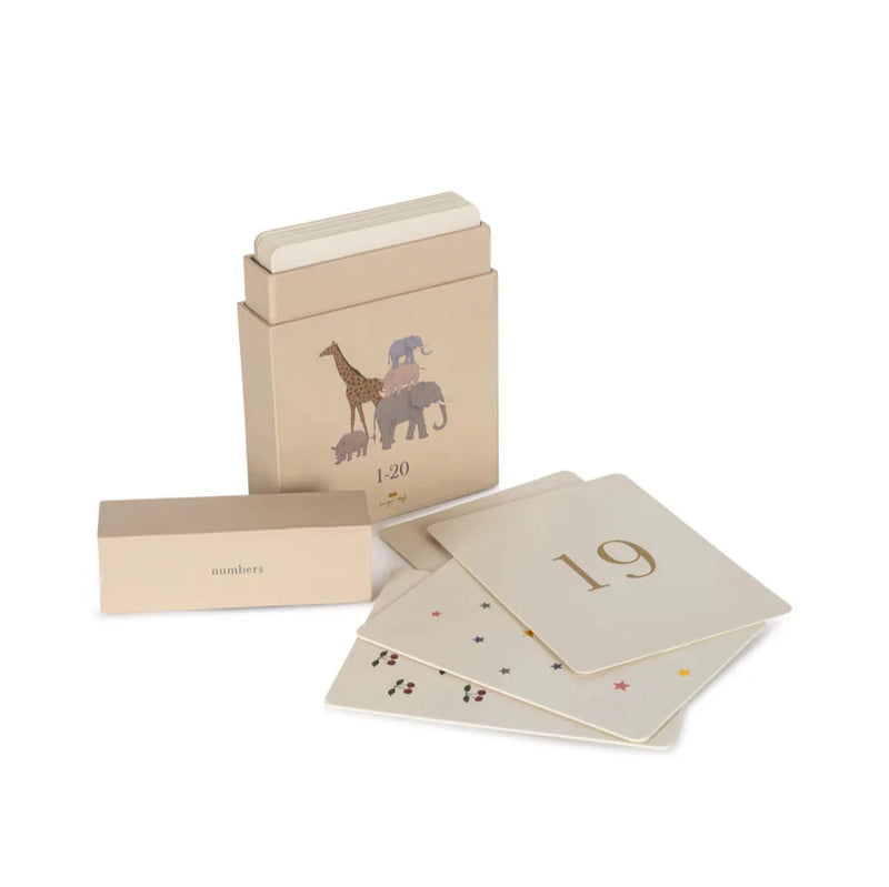 Konges Sloejd CARDBOARD LEARNING CARDS FSC - Numbers - Swanky Boutique 