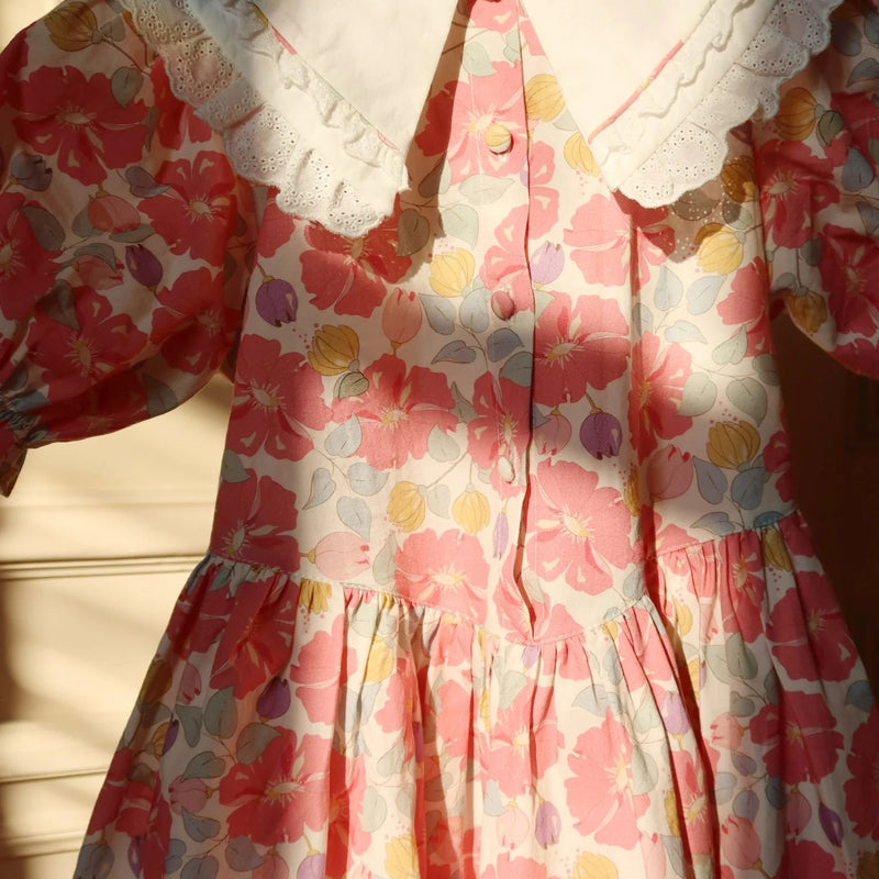 Konges Sloejd COEUR COLLAR DRESS GOTS fleur anglaise - Swanky Boutique Malta