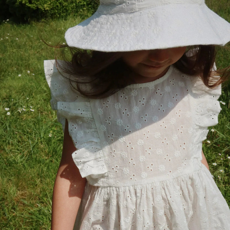 Konges Sloejd Lacey Sun Hat -Optic White- Swanky Boutique Malta 