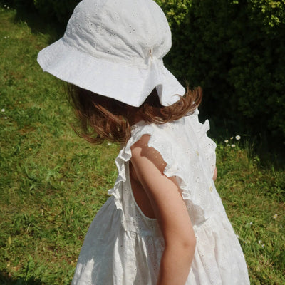 Konges Sloejd Lacey Sun Hat -Optic White- Swanky Boutique Malta 