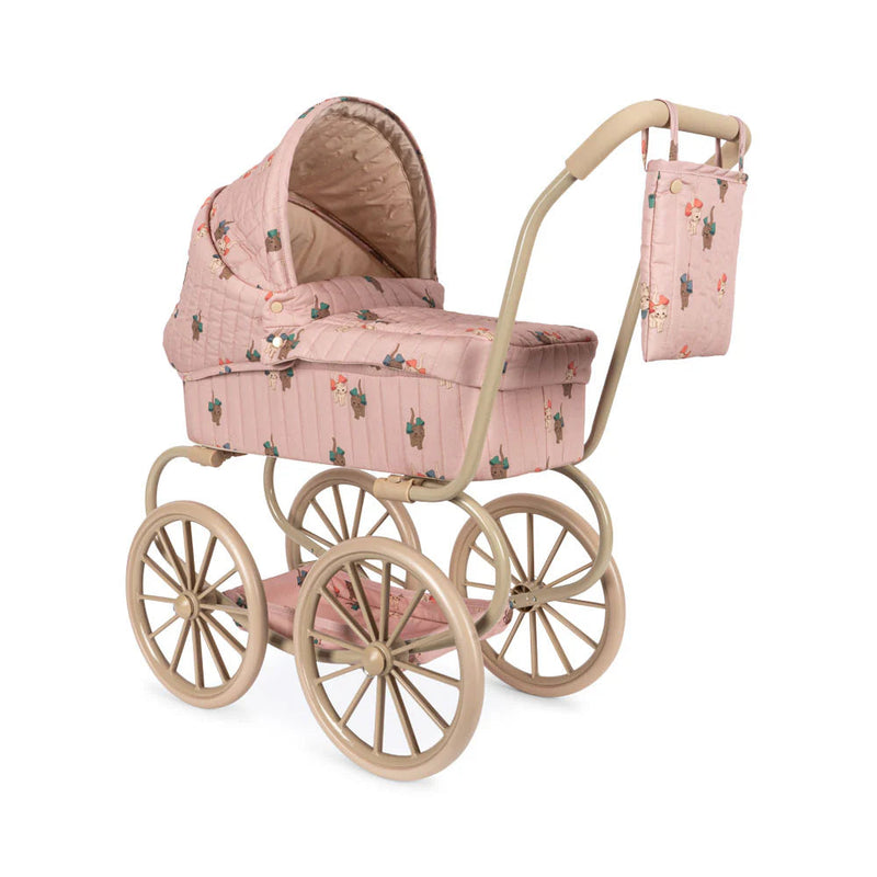 Konges Sloejd Minnie Doll Pram Bow Kitty Pink - Swanky Boutique