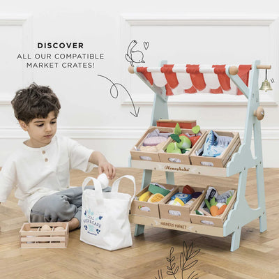 Le Toy Van Wooden Market Stall & Fruit Play Food Crate - Swanky Boutique