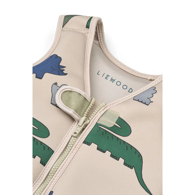 Liewood Dove Swim Vest - Dinosaur Mist Swanky Boutique Malta.