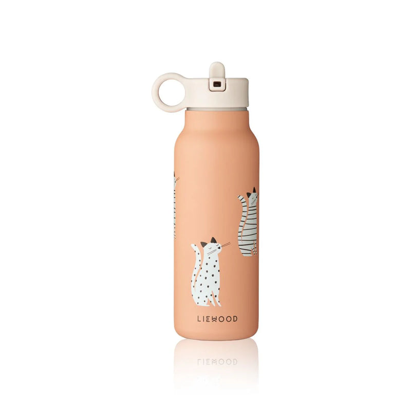 Liewood Falk Thermal Water Bottle, 350ml - Cat  Tuscany Rose - Swanky Boutique