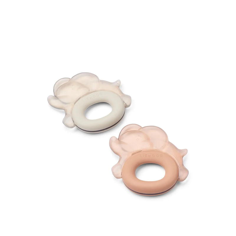 Liewood Rita Elephant Cooling Teether 2-Pack - Pale Tuscany Sandy - Swanky Boutique