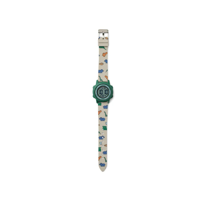 Liewood Sussi Wrist Watch Dinosaurs Mist - Swanky Boutique