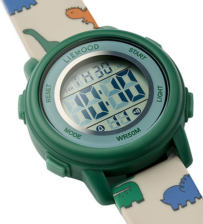 Liewood Sussi Wrist Watch Dinosaurs Mist - Swanky Boutique