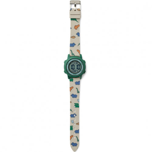 Liewood Sussi Wrist Watch Dinosaurs Mist - Swanky Boutique