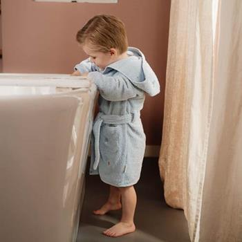 Little Dutch Bathrobe embroidered Blue - Swanky Boutique