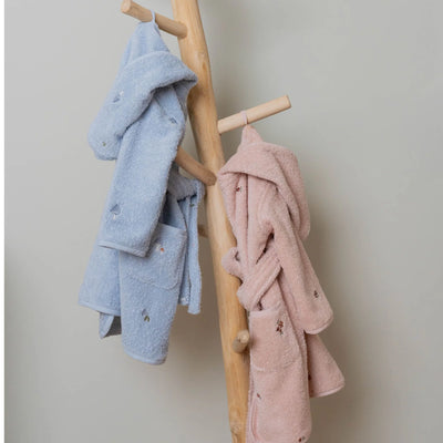 Little Dutch Bathrobe embroidered Blue - Swanky Boutique