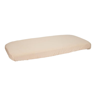 Little Dutch Fitted cot sheet muslin Beige - Swanky Boutique