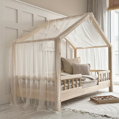 Luletto Tulle Cream White House Bed Canopy-Swanky Boutique Malta