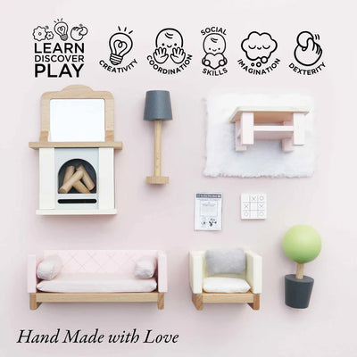 Le Toy Van - Wooden Doll House Sitting Room Furniture Set - Swanky Boutique