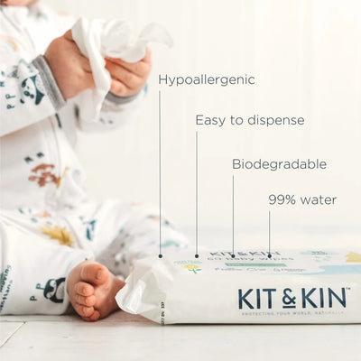 Kit & Kin biodegradable baby wipes - Swanky Boutique 